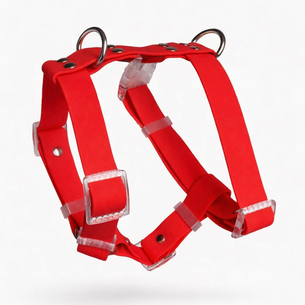 Arnés impermeable rojo