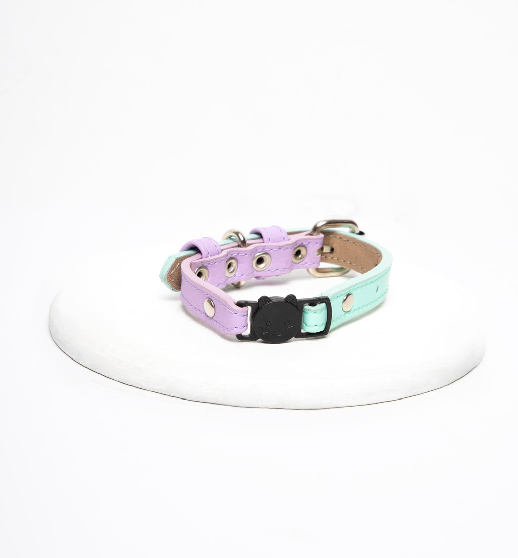 Collar gato Lila-Menta