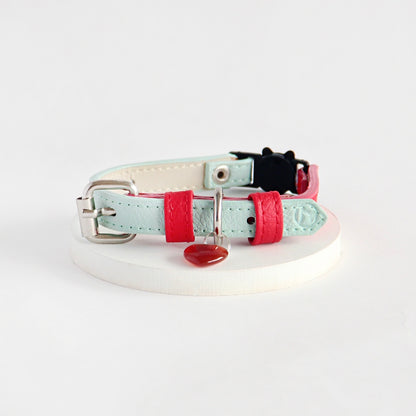 Collar gato Rojo- Menta