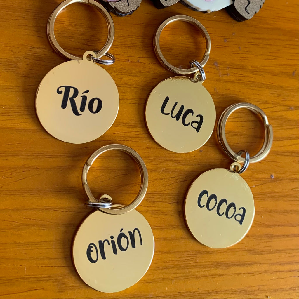 placa de acero para mascotas 