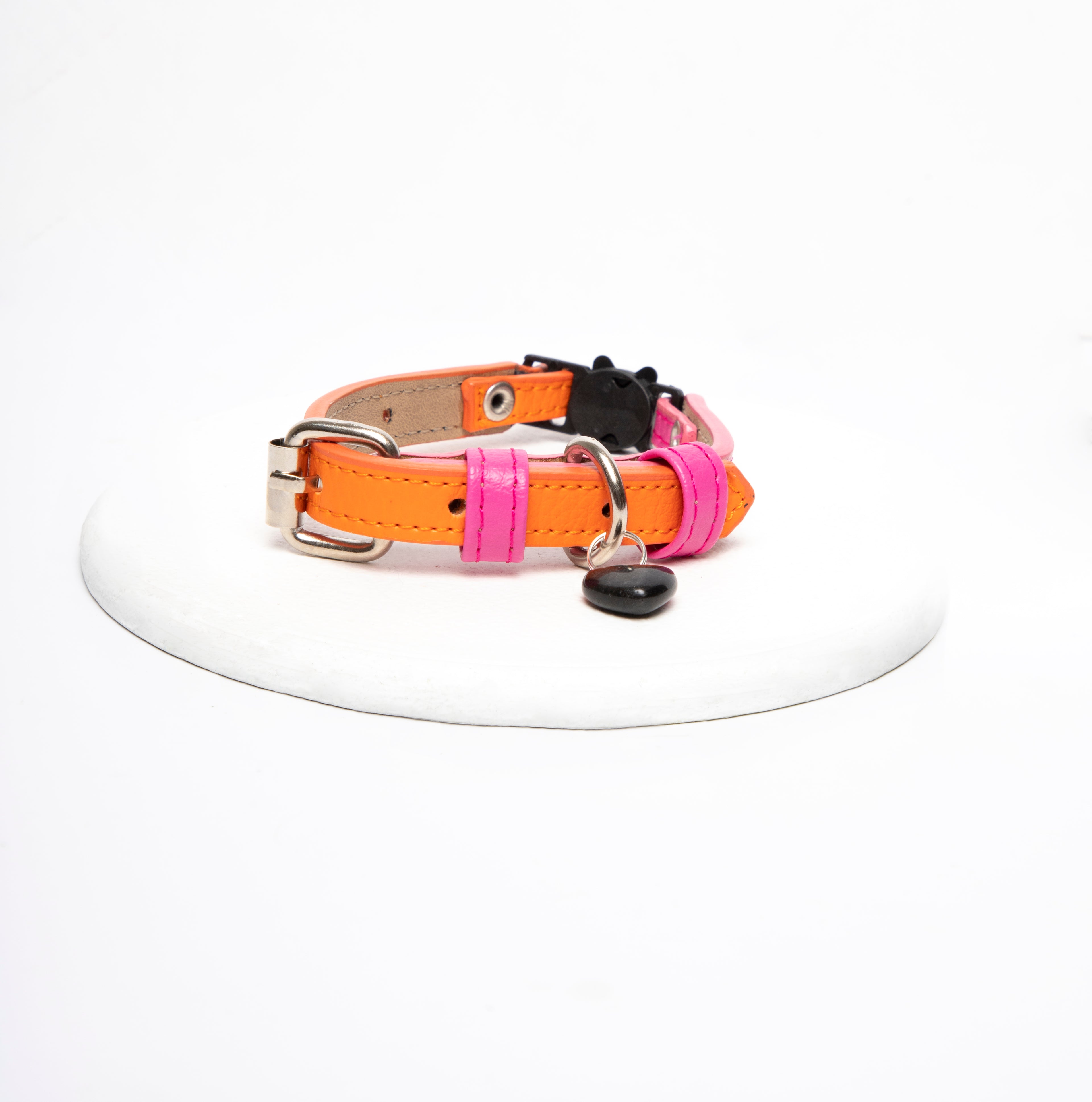 Collar gato Fucsia-Naranja