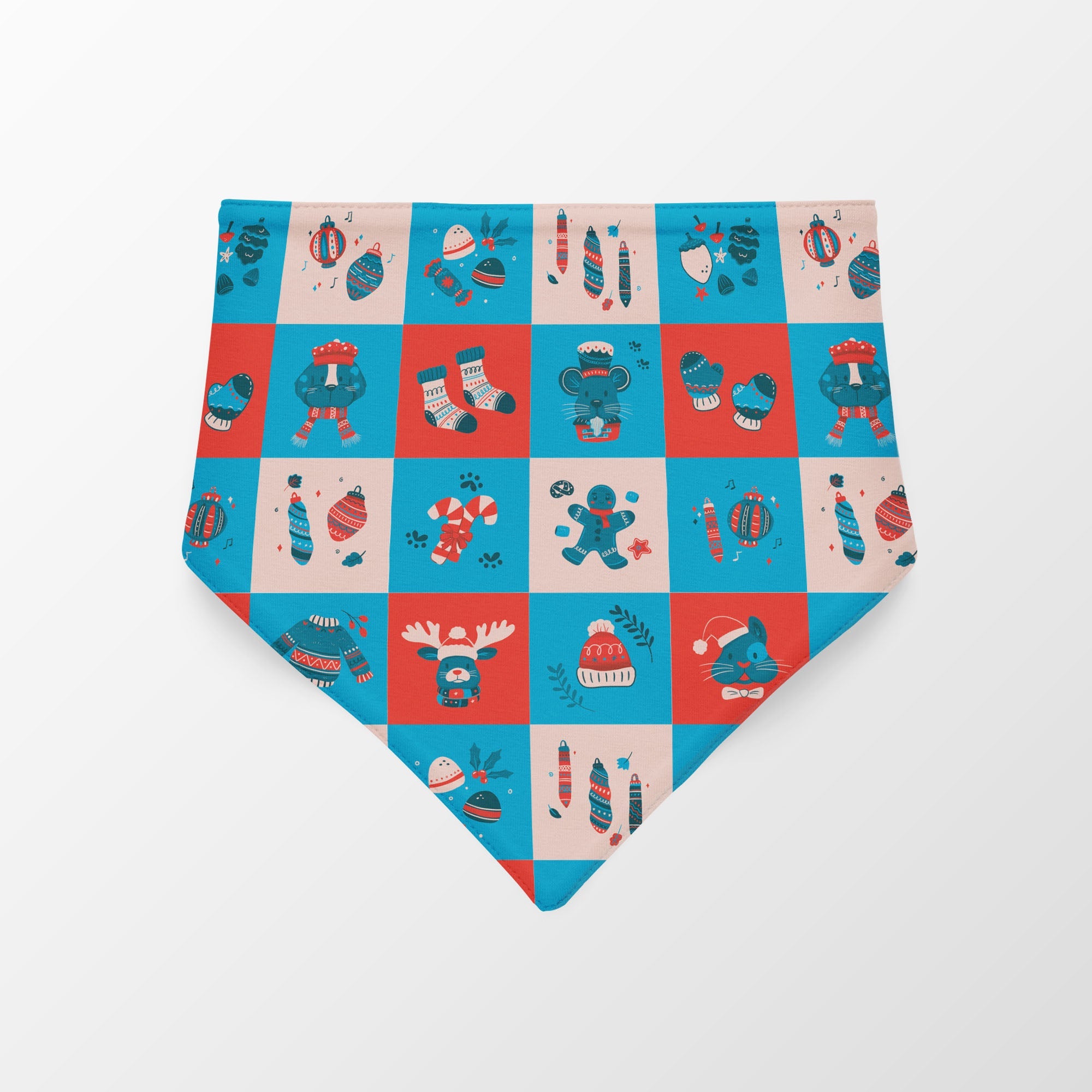 Pañoleta navidad cuadros Vekopets