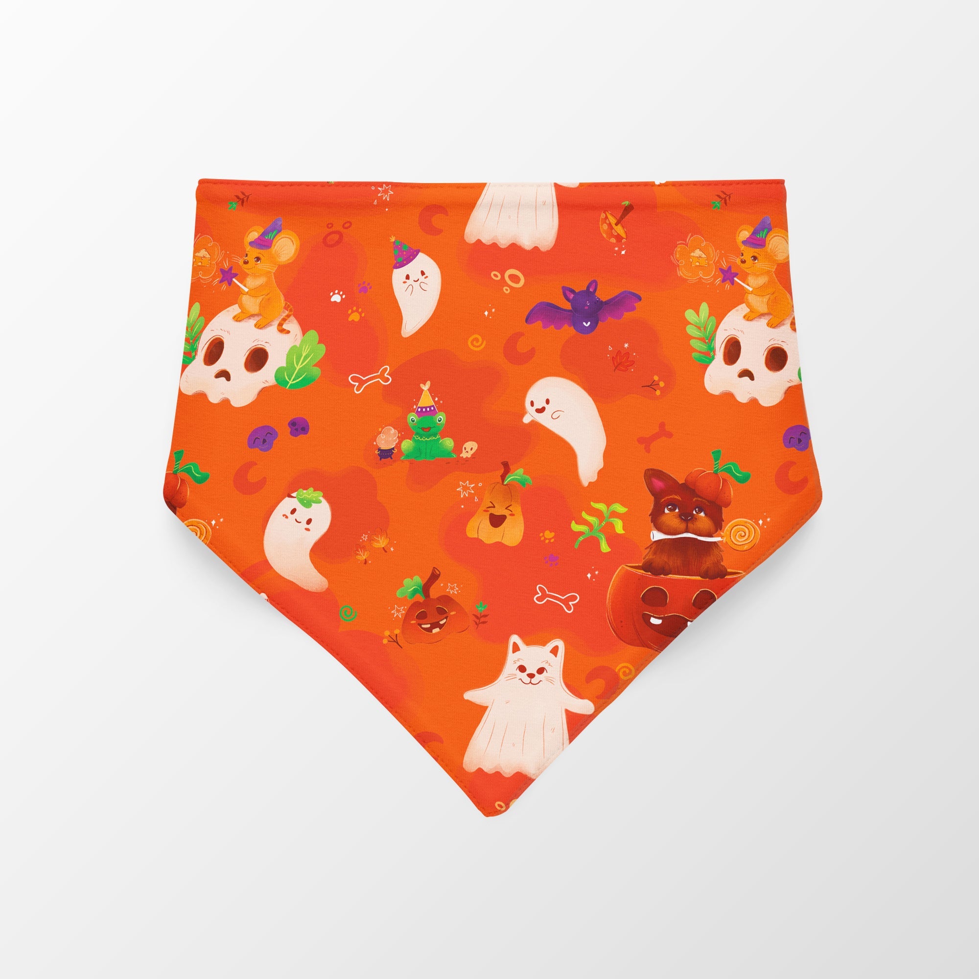 Pañoleta Halloween Naranja Vekopets