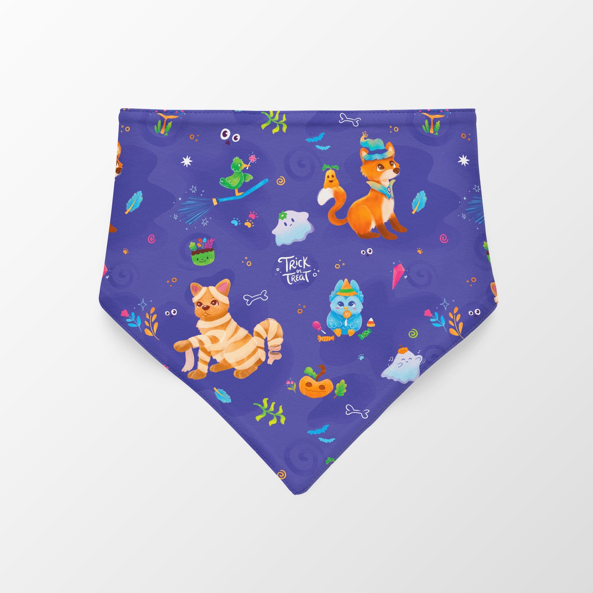 Pañoleta Halloween Azul Vekopets