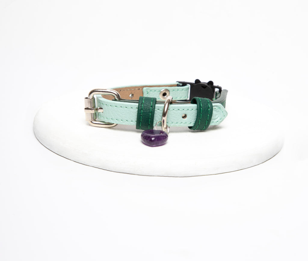 Collar gato Verde- menta
