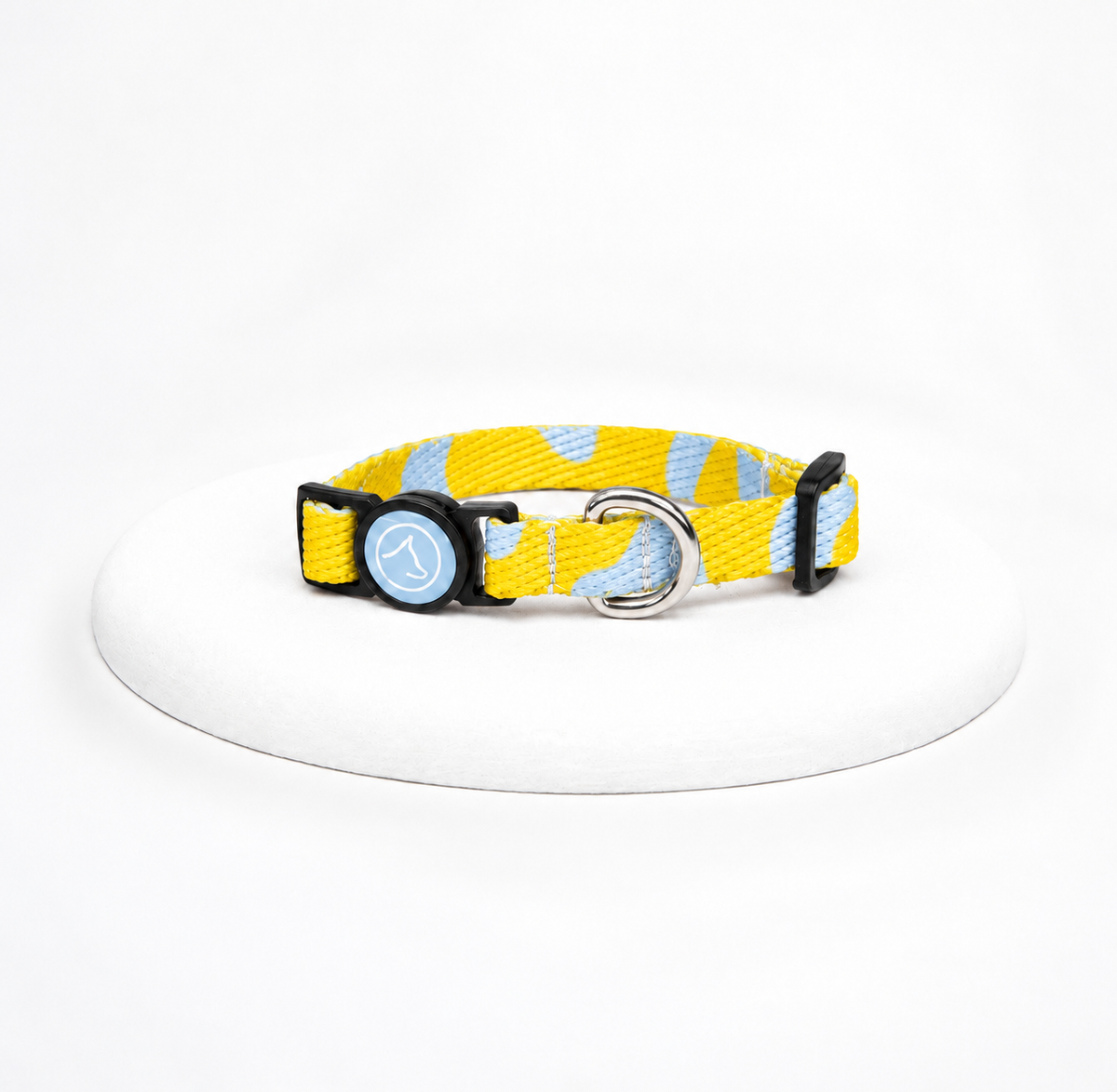 Collar estampado gato| Amarillo & Azul baby