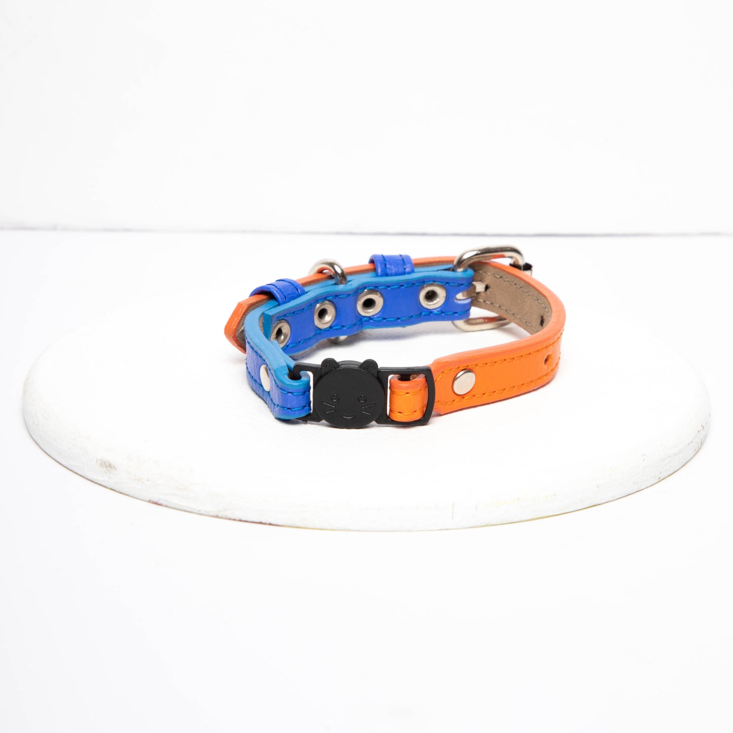 Collar gato Azul-Naranja