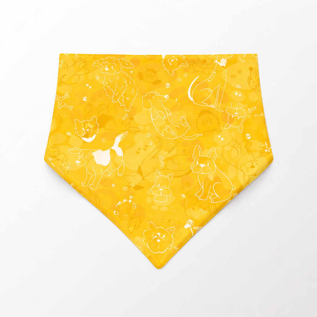 Pañoleta Amarilla de perros