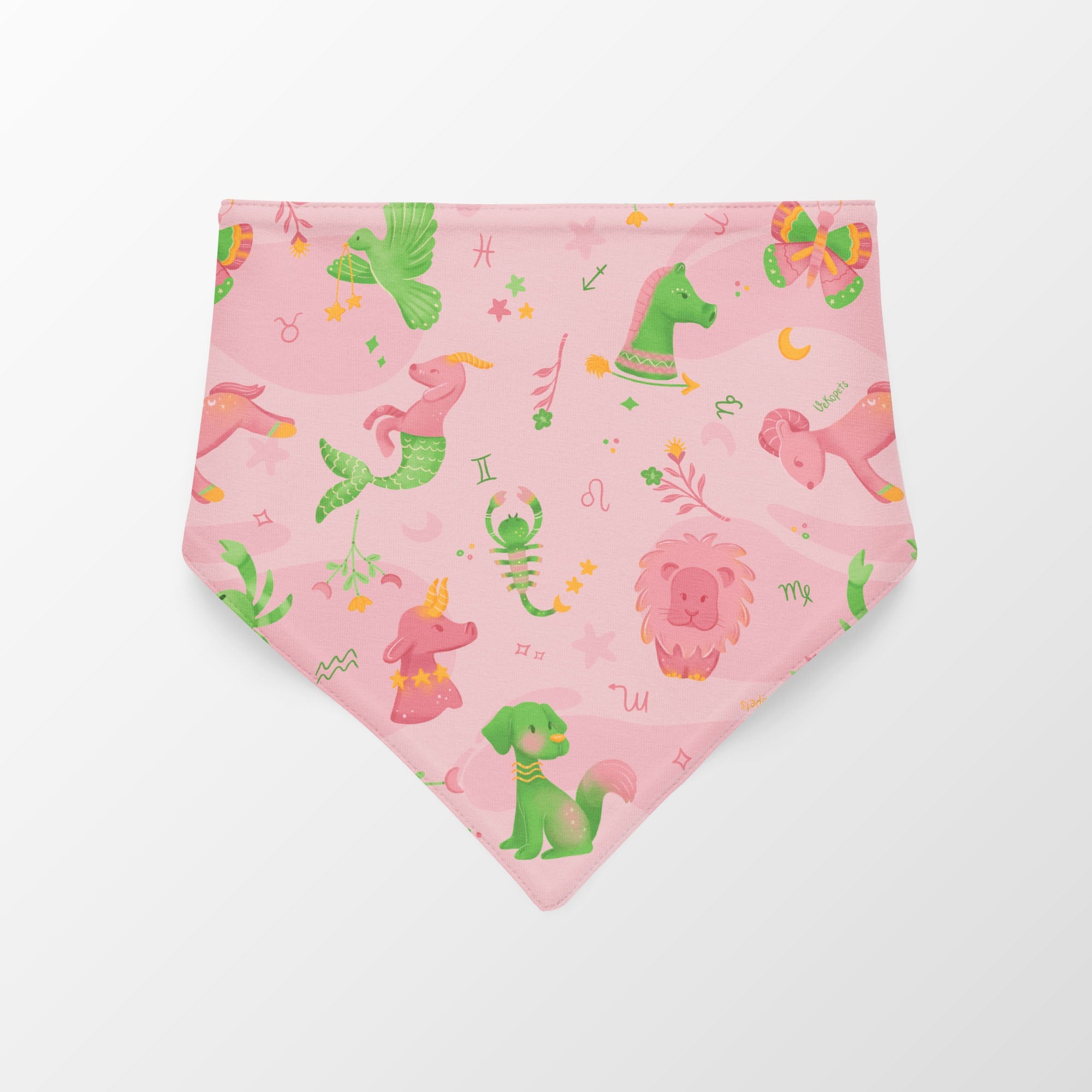 Pañoleta Astral Animals Rosa Vekopets