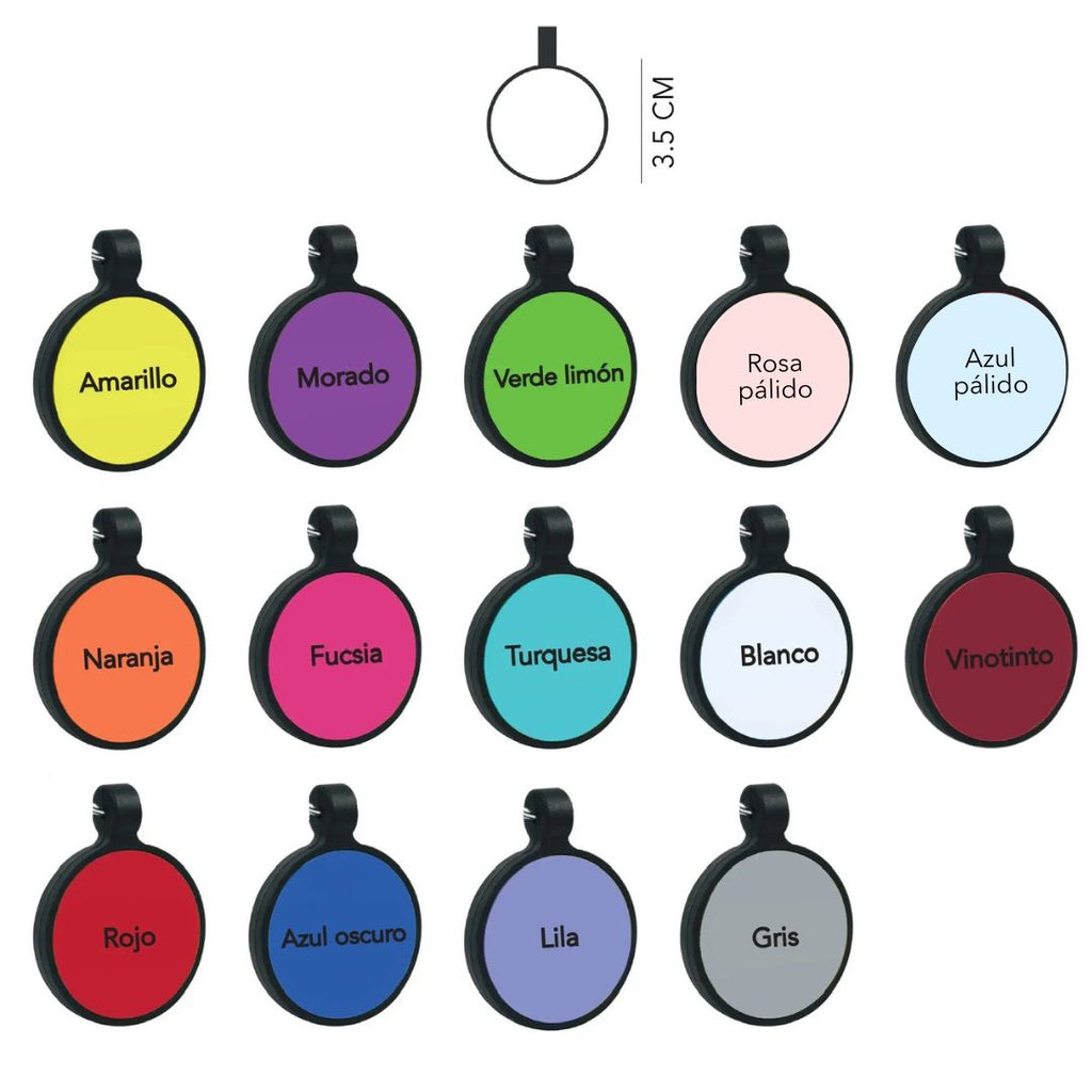 Placa de goma borde negro