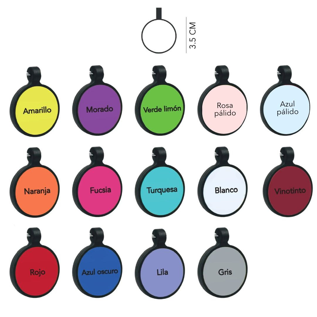 Placa de goma borde negro