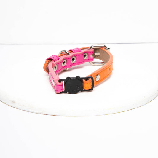 Collar gato Fucsia-Naranja