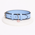 Collar cuero vegano | Sky blue