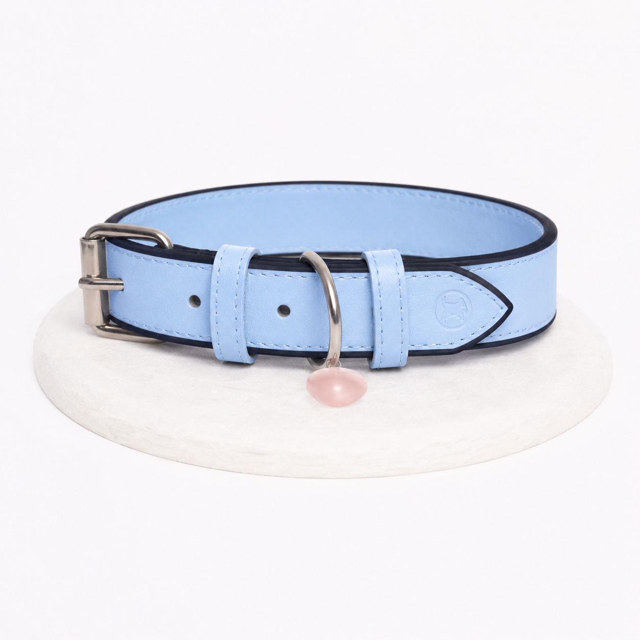 Collar cuero vegano | Sky blue