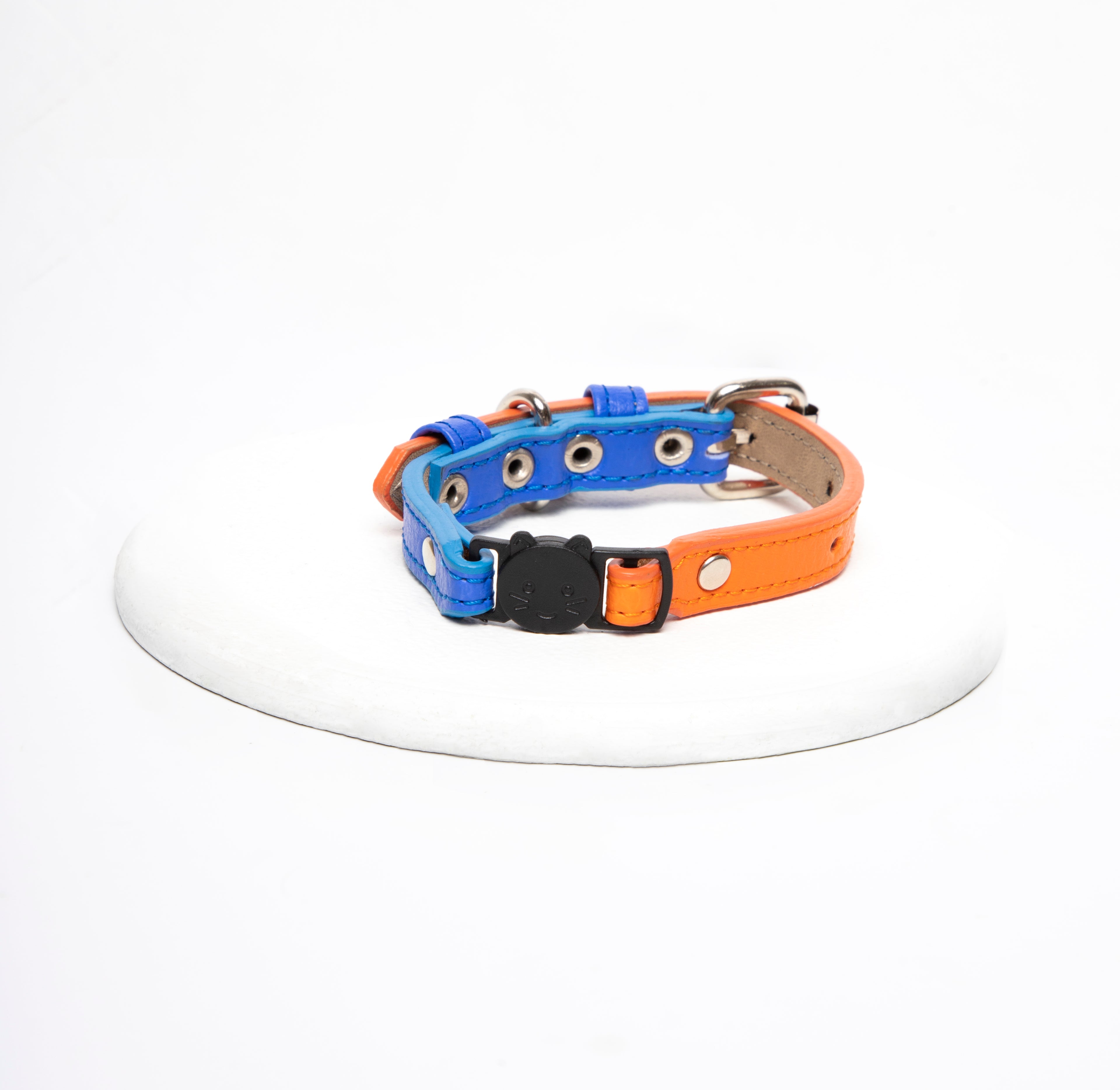 Collar gato Azul-Naranja