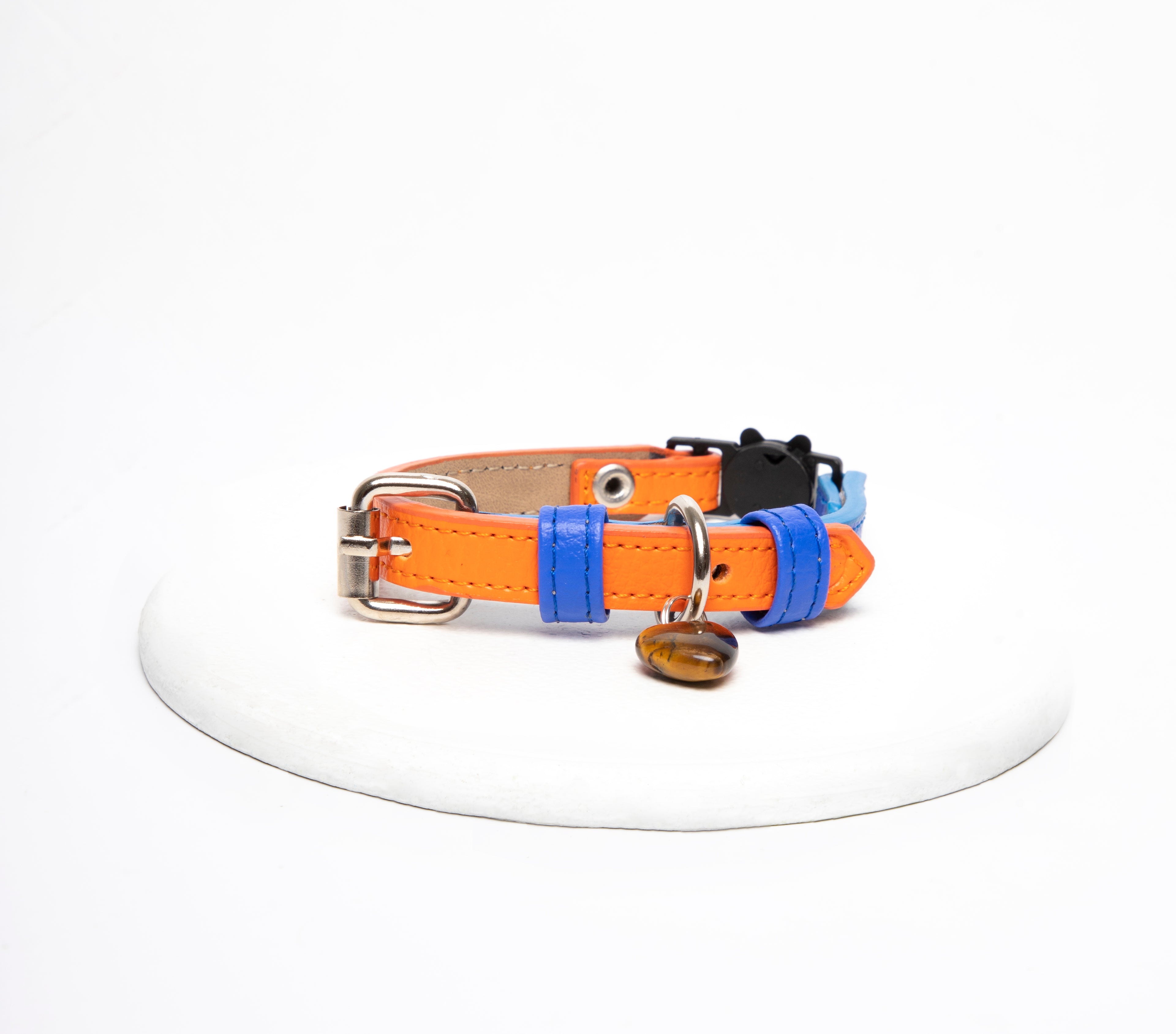 Collar gato Azul-Naranja