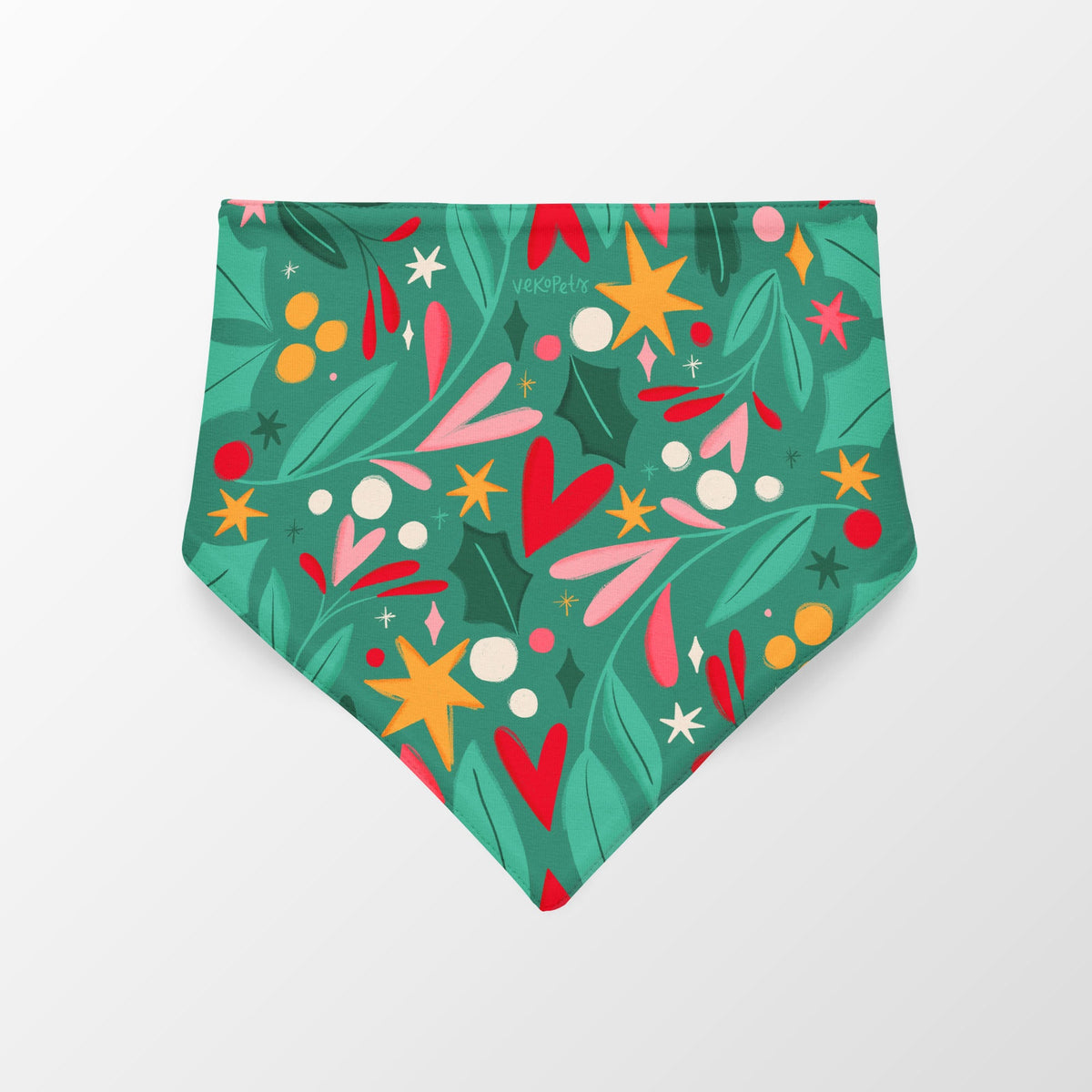 Pañoleta flores navidad Vekopets