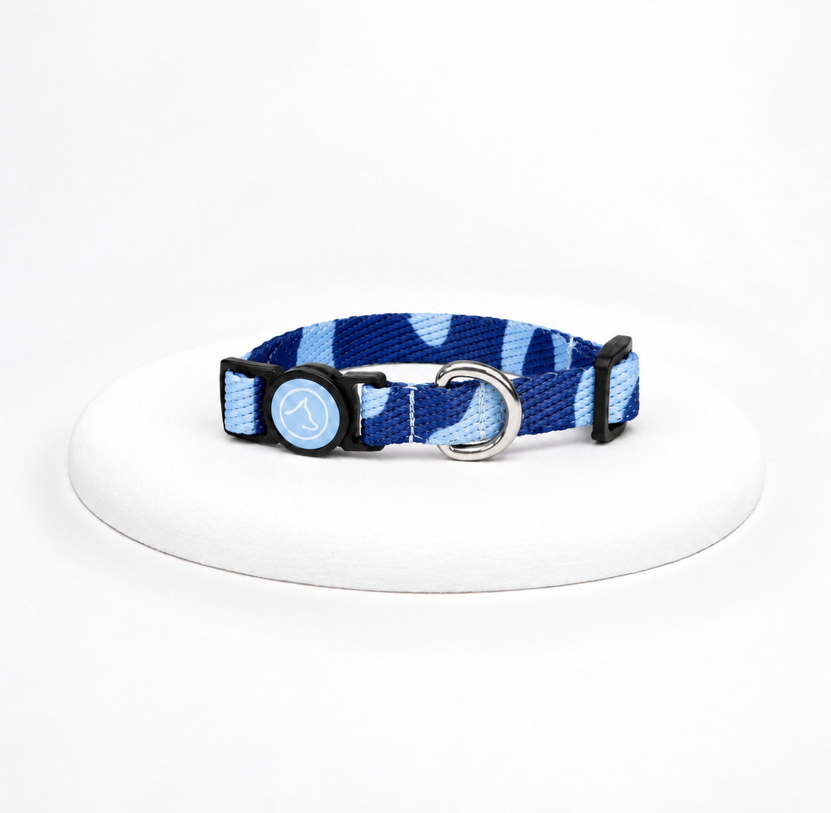 Collar estampado gato| Azul rey & Azul baby