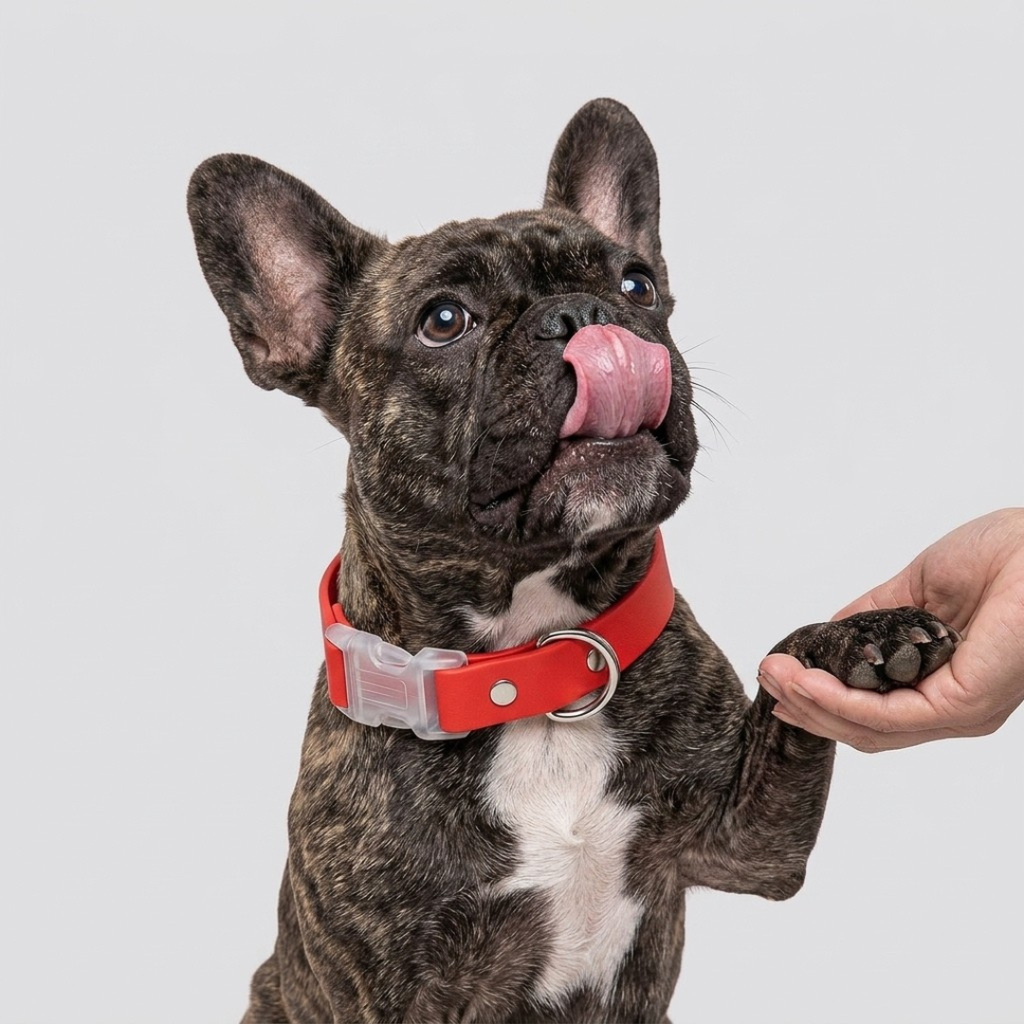 Collar impermeable rojo Vekopets