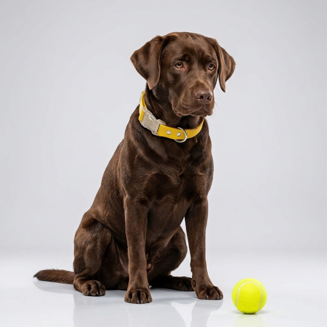 Collar impermeable amarillo Vekopets