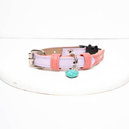 Collar gato Coral-Lila Claro