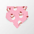 Pañoleta navidad muñecos nieve rosa Vekopets