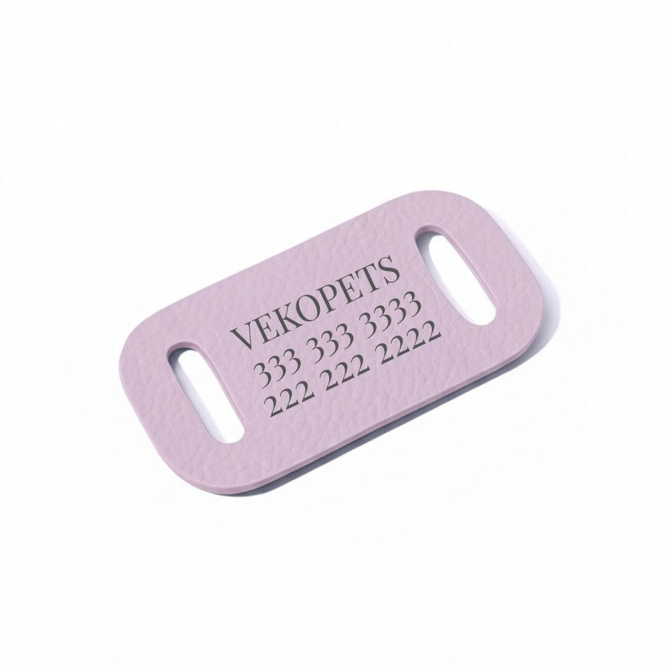 Placa ajustable de cuero vegano