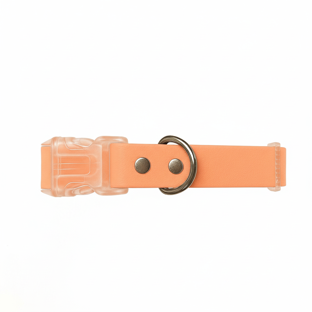 Collar impermeable naranja pastel