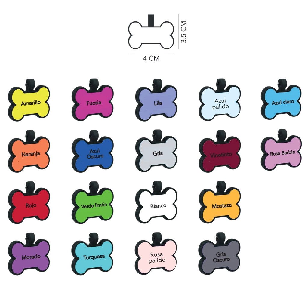 Placa de goma borde negro