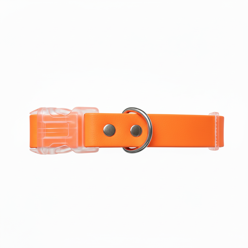 Collar impermeable naranja neón