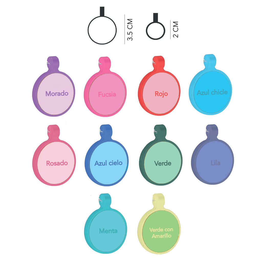 Placa goma: borde color Vekopets