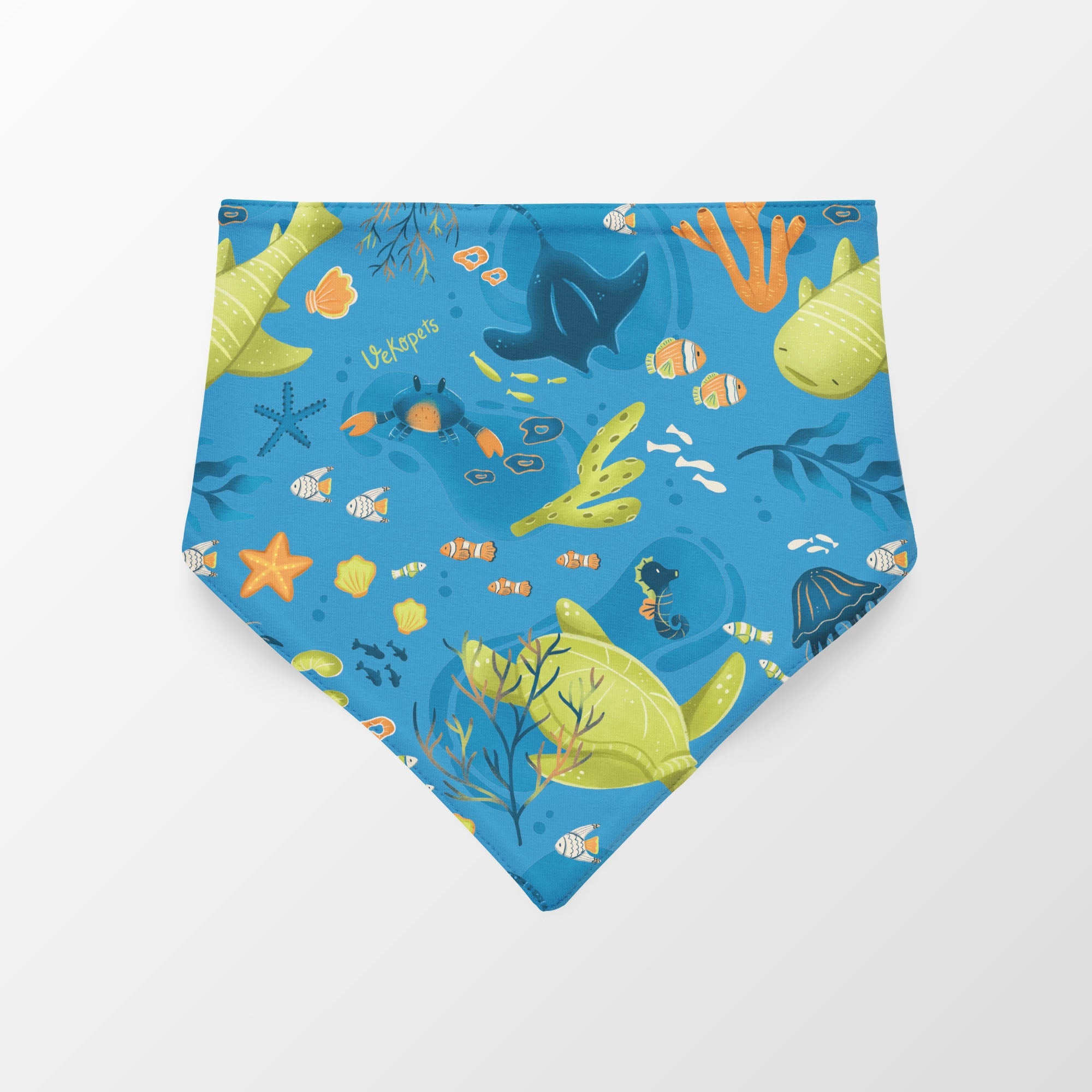 Pañoleta Vida Marina Azul Vekopets